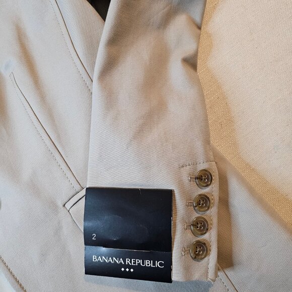 Banana Republic Women's Tan Suit Jacket - Size 2 - Picture 6 of 6